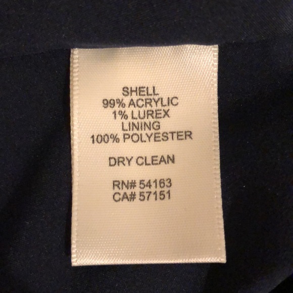 Eliza J Tweed Dress, navy blue size 2P - Picture 15 of 16